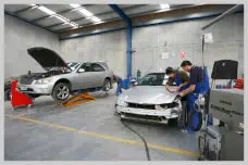 Auckland Panel and Paint Onehunga branch — purpose-built European-style facility at 35 Victoria Street with 30 work bays